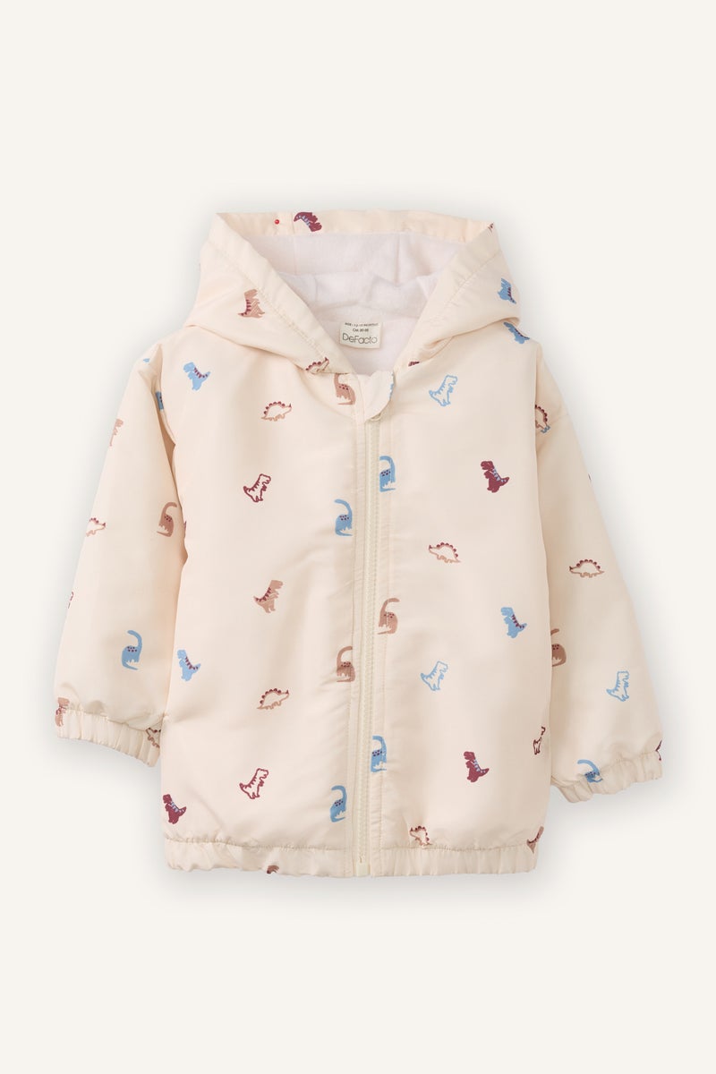 ديفاكتو جاكيت مطر اولادي وتر بروف وطبعة ديناصور - Image 1